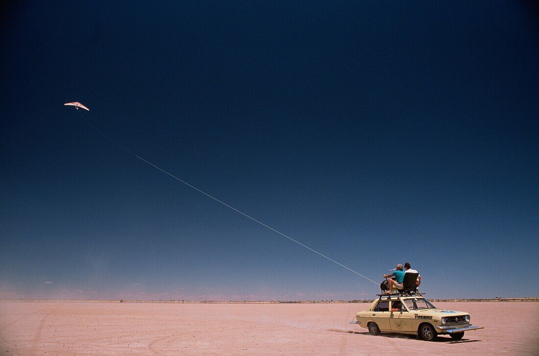 Hang gliding, Bitterwasser, Namibia