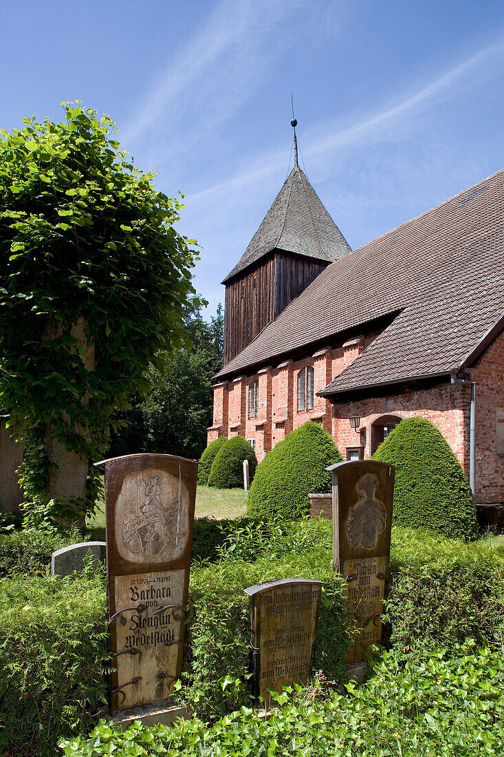 Church, Prerow, Fischland, Darss, Zingst, Baltic Sea, Mecklenburg-Western Pomerania, Germany