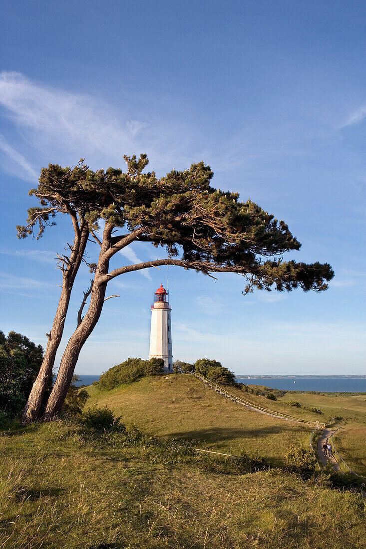 Lighthouse at the Dornbusch, Hiddensee island, Mecklenburg-Western Pomerania, Germany