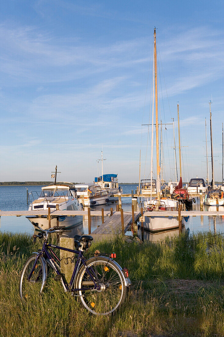 Yachhafen, Vitte, Hiddensee, Ostsee, Mecklenburg-Vorpommern, Deutschland