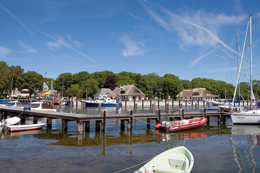 Hafen, Kloster, Hiddensee, Ostsee, Mecklenburg-Vorpommern, Deutschland