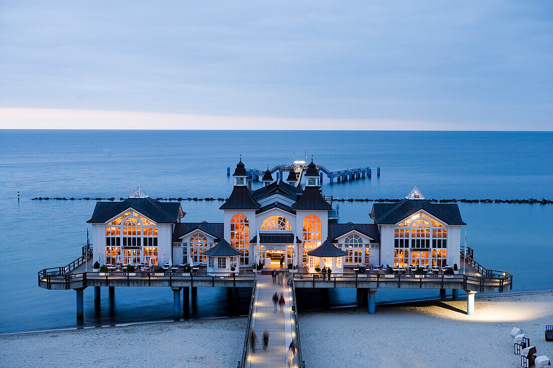 Seebrücke, Sellin, Insel Rügen, Mecklenburg-Vorpommern, Deutschland