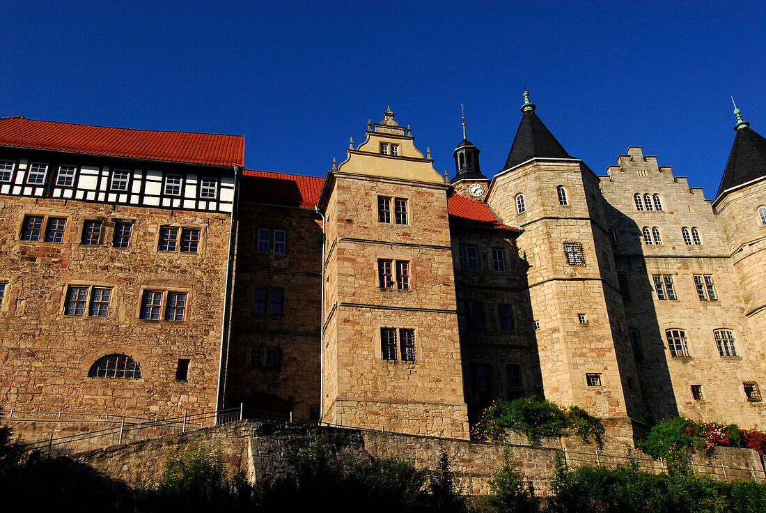 Bertholdsburg castle, Schleusingen, Thuringian Forest, Thuringia, Germany