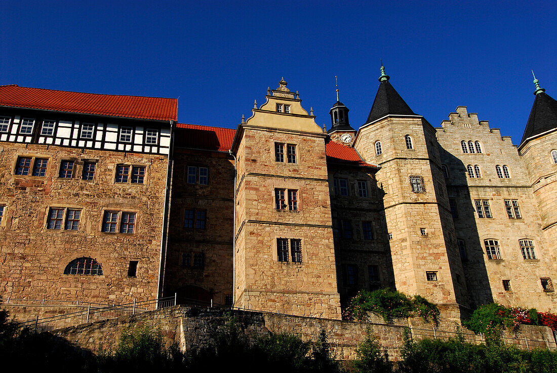 Schloss Bertholdsburg, Schleusingen, Thüringer Wald, Thüringen, Deutschland