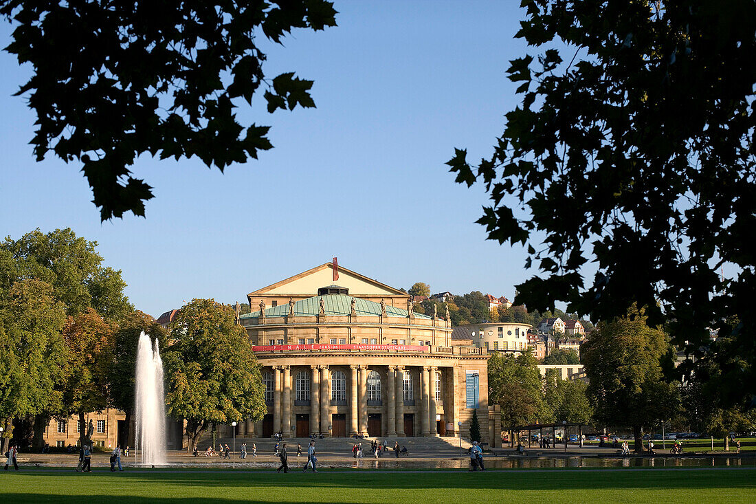 Staatstheater, Schloßgarten, Stuttgart, Baden-Württemberg, Deutschland