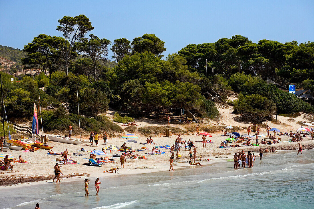 Beach, Platja de ses Salines, Ibiza, Balearic Islands, Spain