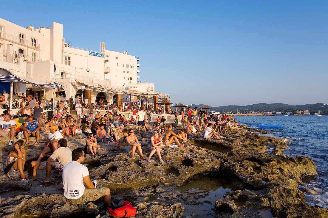 Café del Mar, Sant Antoni de Portmany, Ibiza, Balearen, Spanien