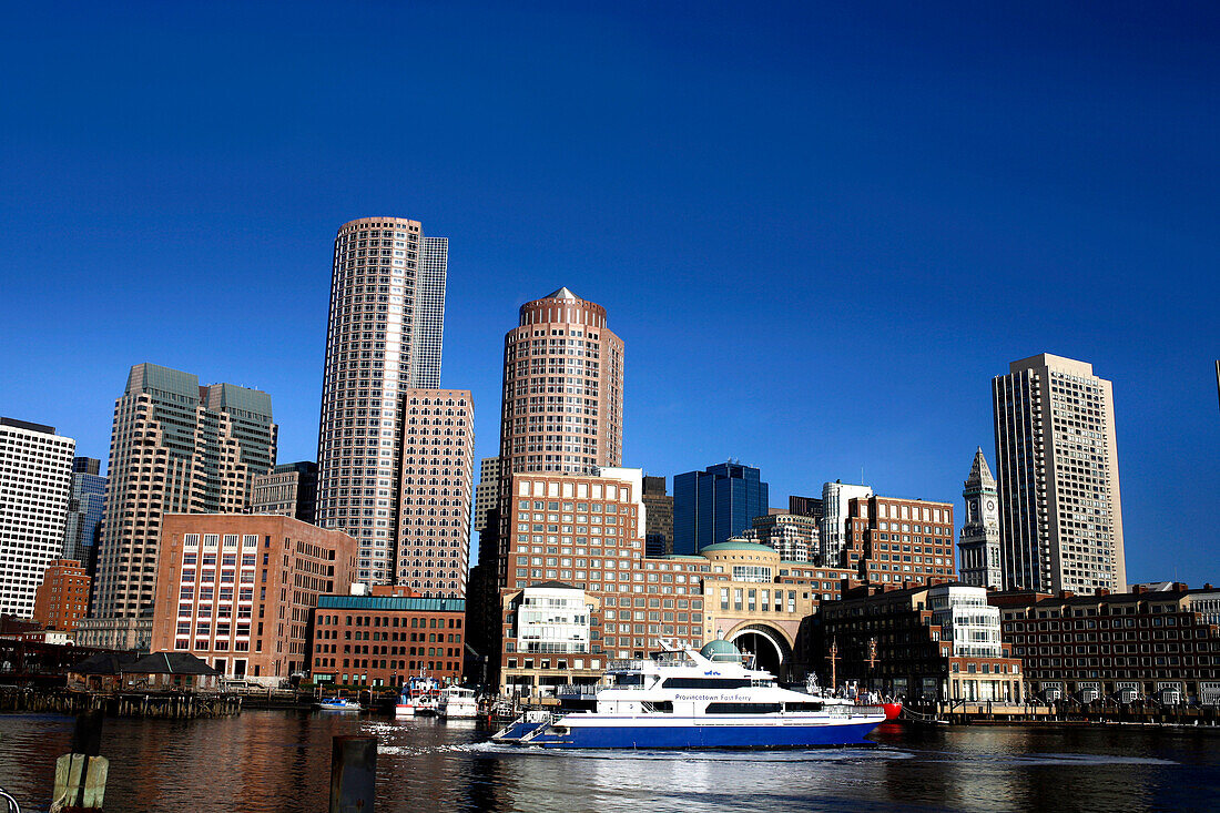 Blick von Boston Hafen, Boston, Massachusetts, USA