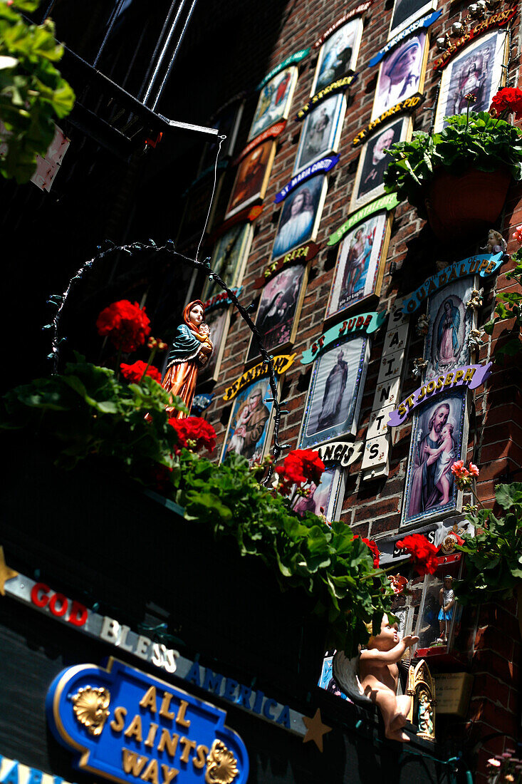 Eine Gasse, All Saints Way, North End, Boston, Massachusetts, USA