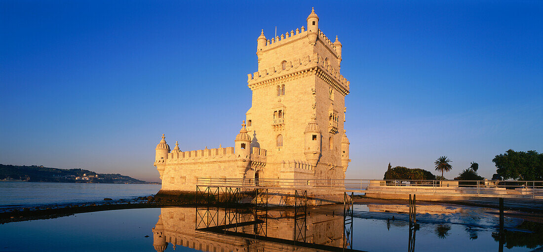Belem Tower, Torre de Belém, Tajo, Lisbon, Portugal, Europe