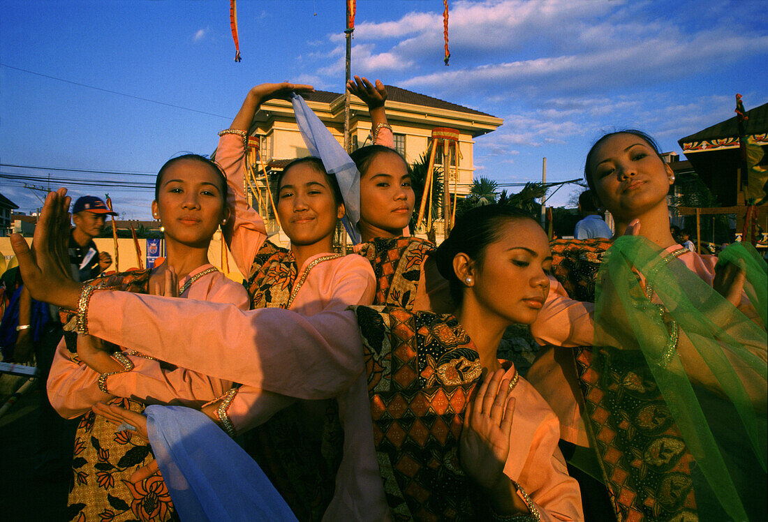 Dancers in Intramuros, Manila, Luzon Island, Philippines
