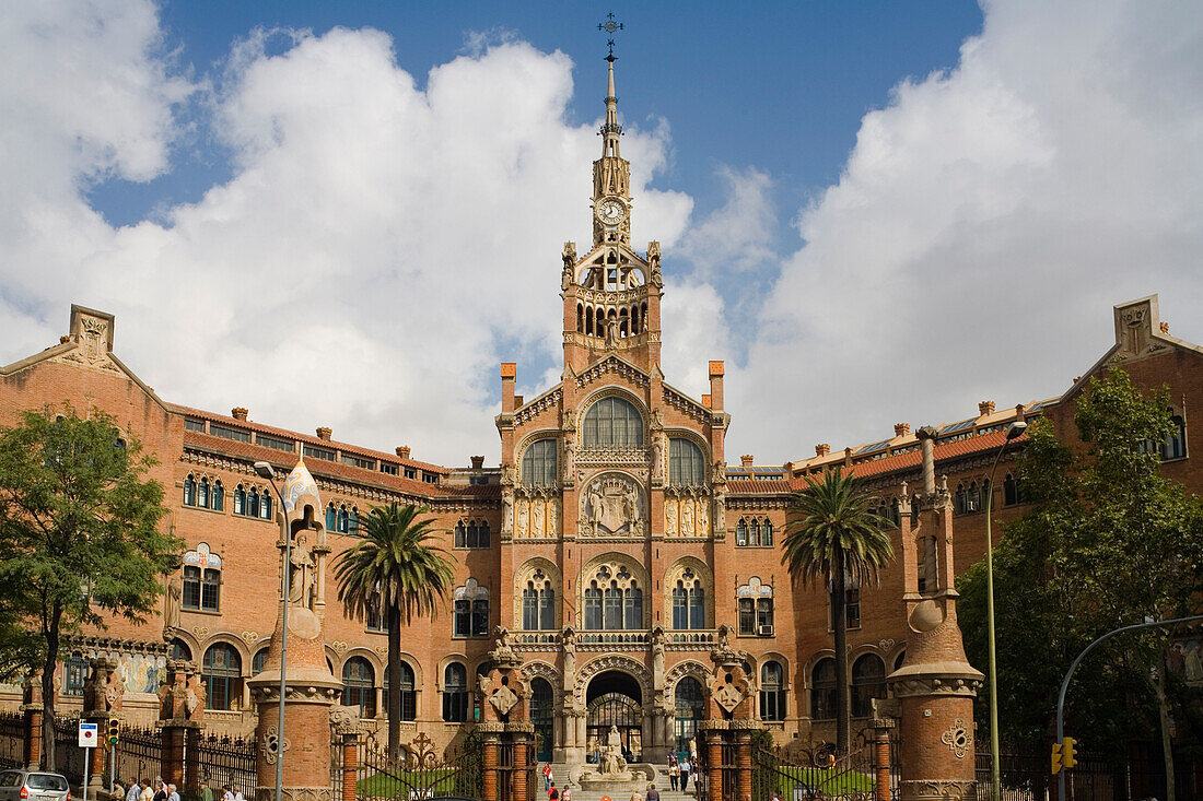 Hospital de la Santa Creu i Sant Pau, modernism, Domenech i Montaner, Eixample, Barcelona, Spanien