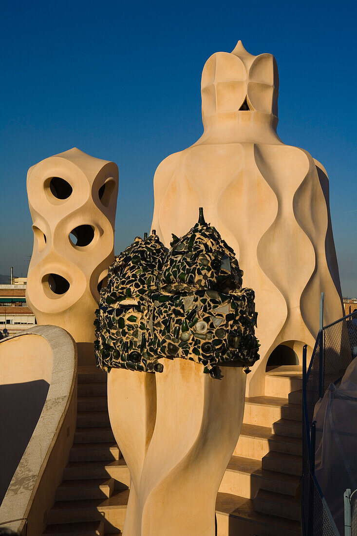 Casa Mila, La Pedrera, Antonio Gaudi, Modernisme, Passeig de Gracia, Eixample, Barcelona, Spanien