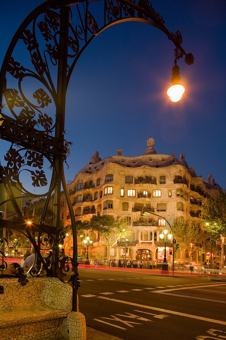 Casa Mila, La Pedrera, Antonio Gaudi, Modernisme, Passeig de Gracia, Eixample, Barcelona, Spanien