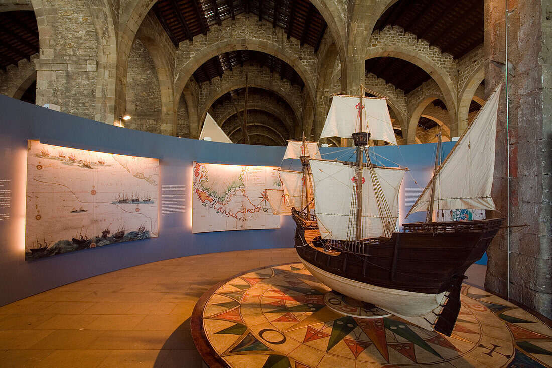 Reials Drassanes, Museu Maritimo, Port Vell, El Raval, Ciutat Vella, Barcelona, Spanien