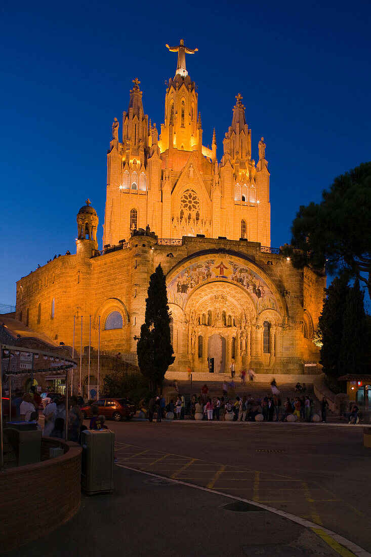 El Sagrat Cor, Kirche, Tibidabo, Barcelona, Katalonien, Spanien
