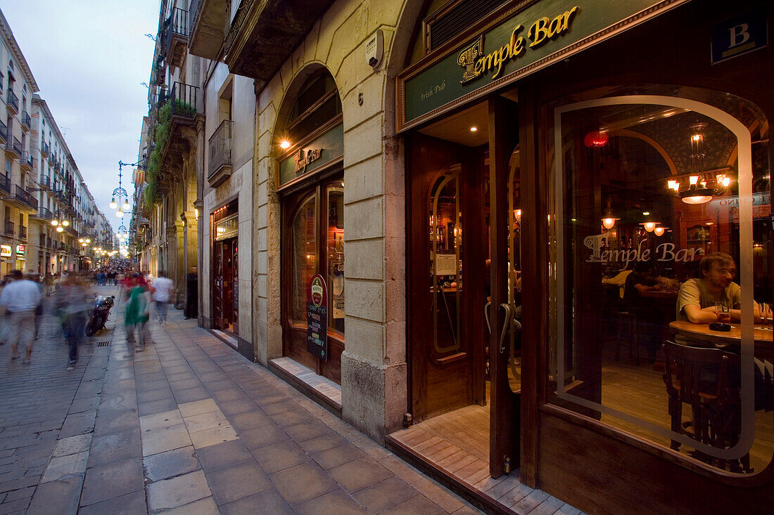 Temple Bar, Carrer Ferran, Barri Gotic, Ciutat Vella, Barcelona, Spain