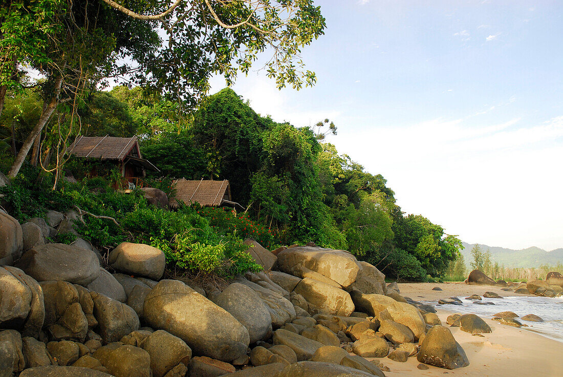 Bungalows am Strand, Poseidon, südlich von Khao Lak, Phang Nga, Thailand