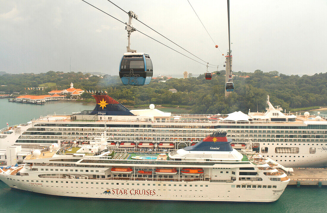 Seilbahn zu Sentosa Island, Singapur