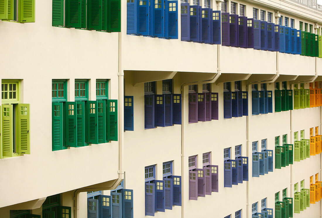 Facade, Hill Street Building, Singapur
