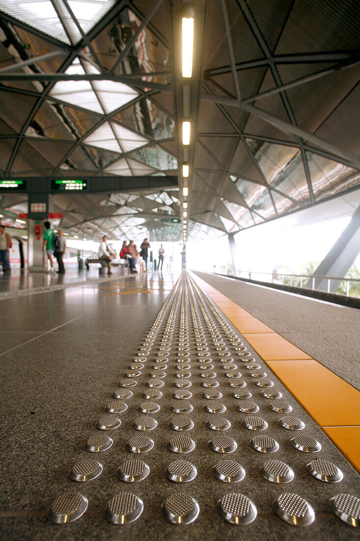 Interior view of Expo MRT, Singapore