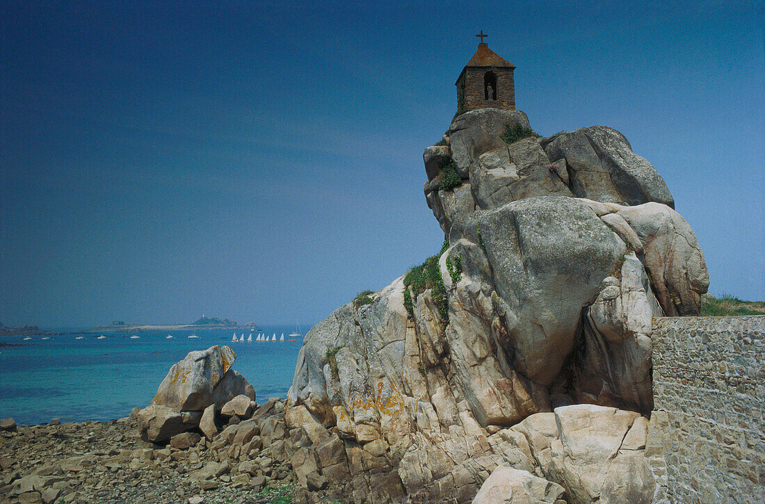 Port Blanc, Tregastel, Bretagne, Frankreich