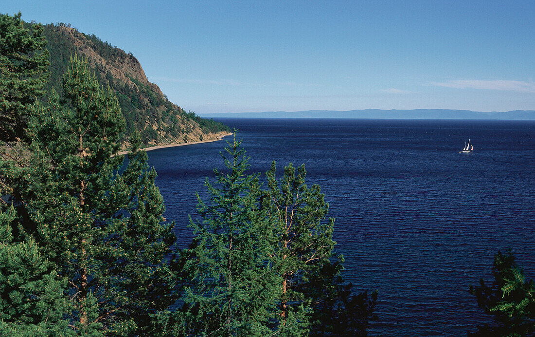 View over Lake Baikal, Sibiria, Russia