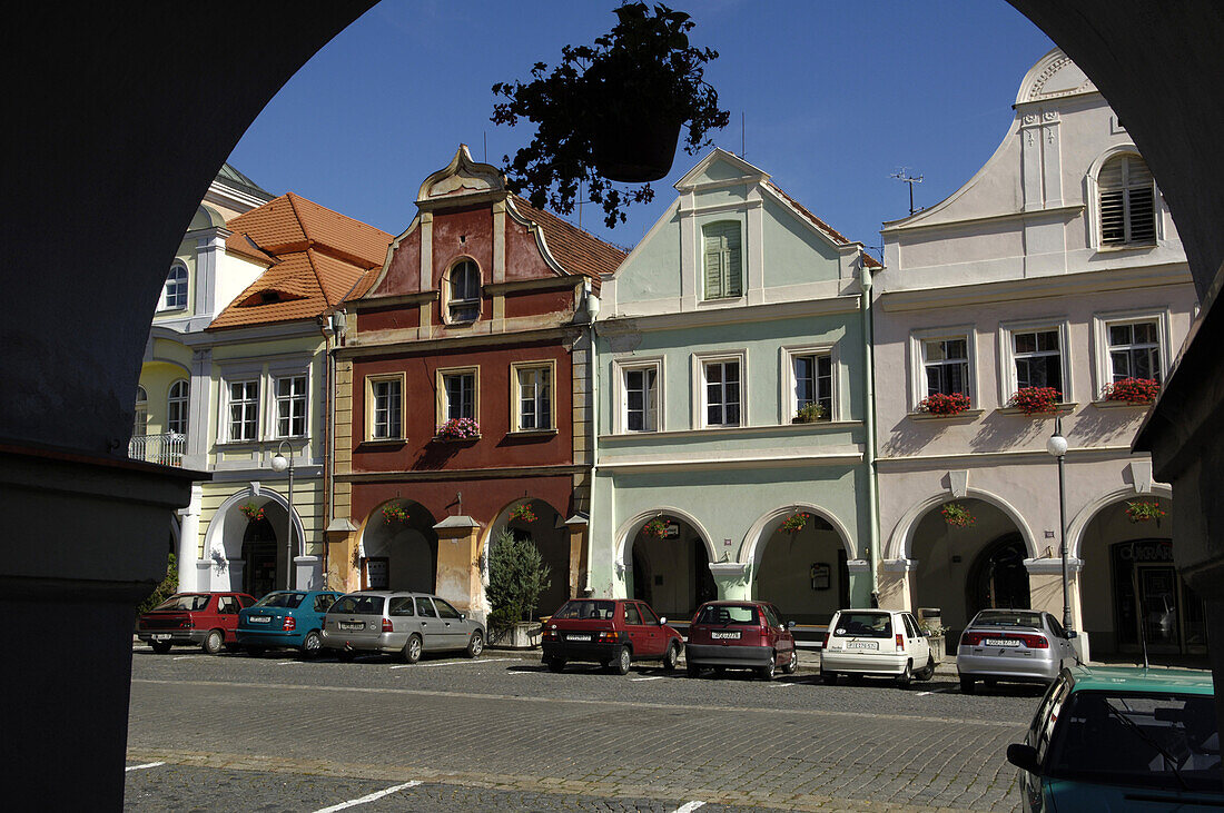 Marketplace in Domazlice, Czech Republic