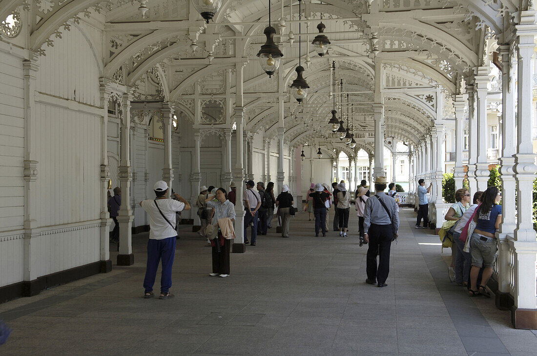 Marketcolonnade, health resort Karlsbad, Czech Republic