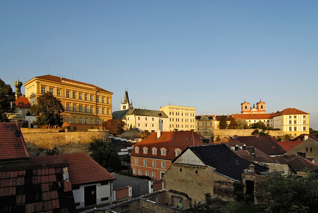Aussicht mit Jesuitenkirche, Litomerice, Tschechien