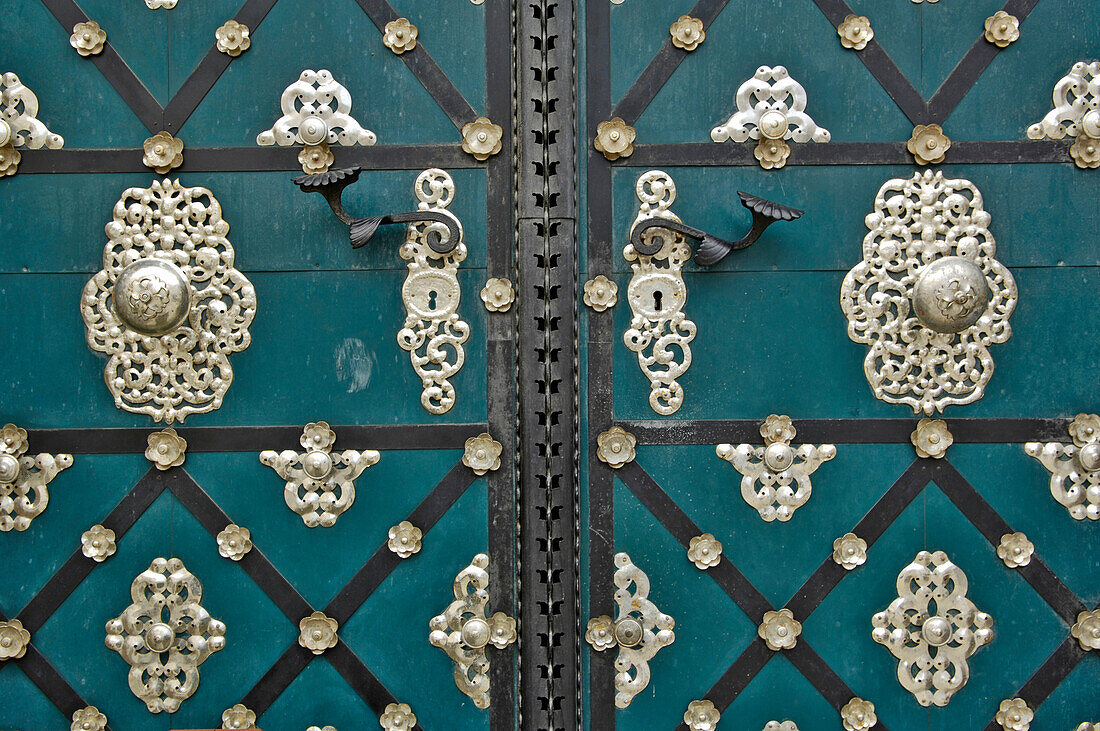 Door of St. Anna-Church, Mikulov, Czech Republic