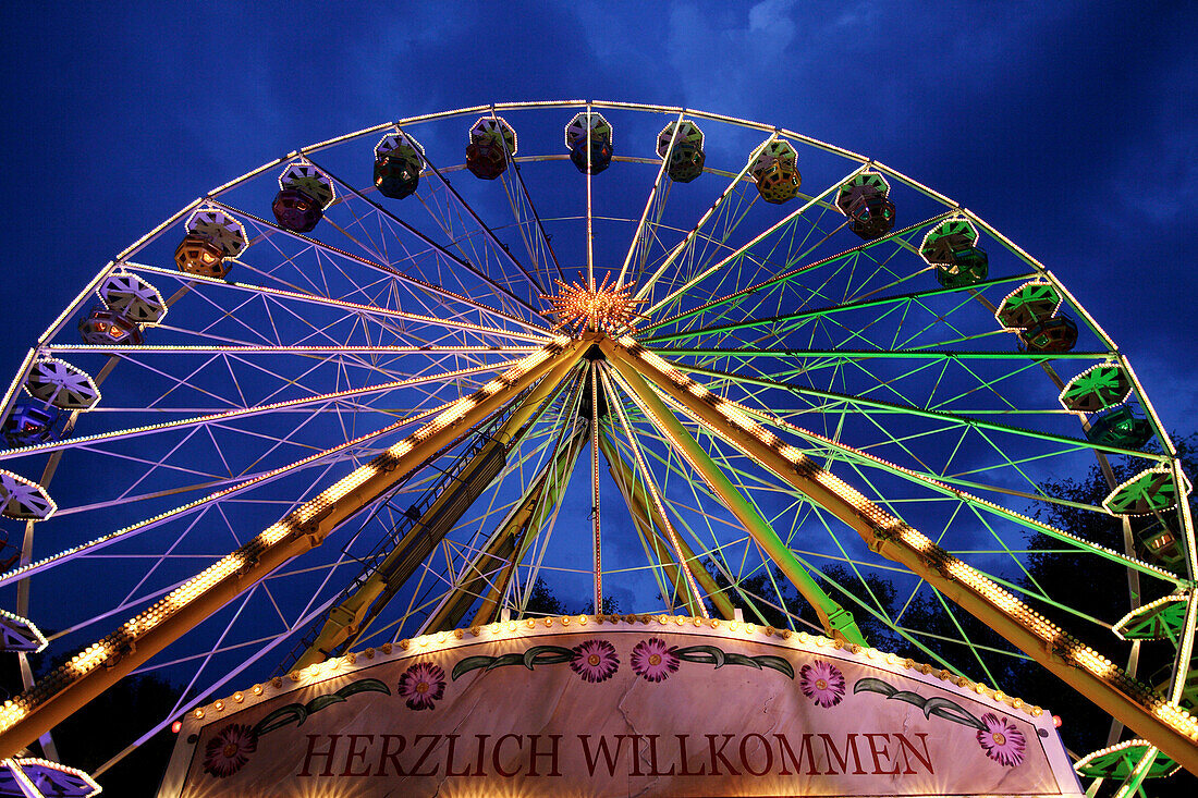 Ferris wheel, Kaufbeuren, Bayern, Deutschland