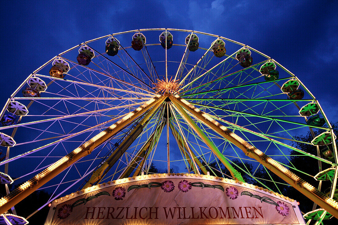 Riesenrad, Kaufbeuren, Bayern, Deutschland