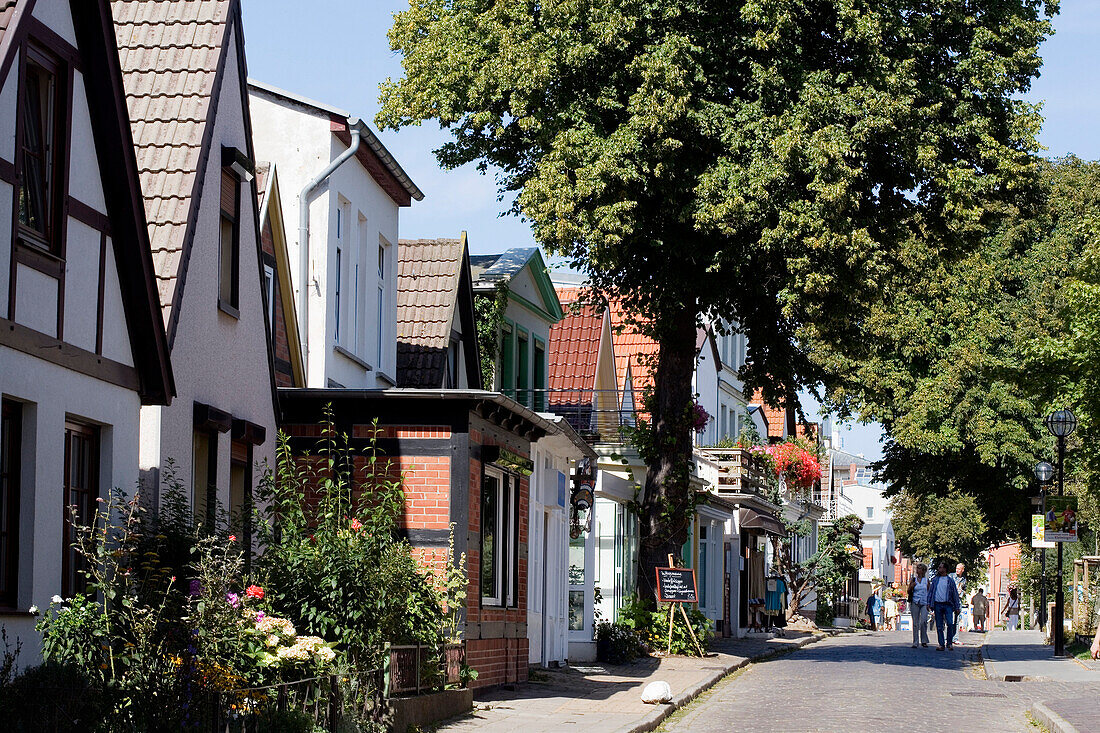 Fisher houses, Rostock-Warnemunde, Mecklenburg-Western Pomerania, Germany