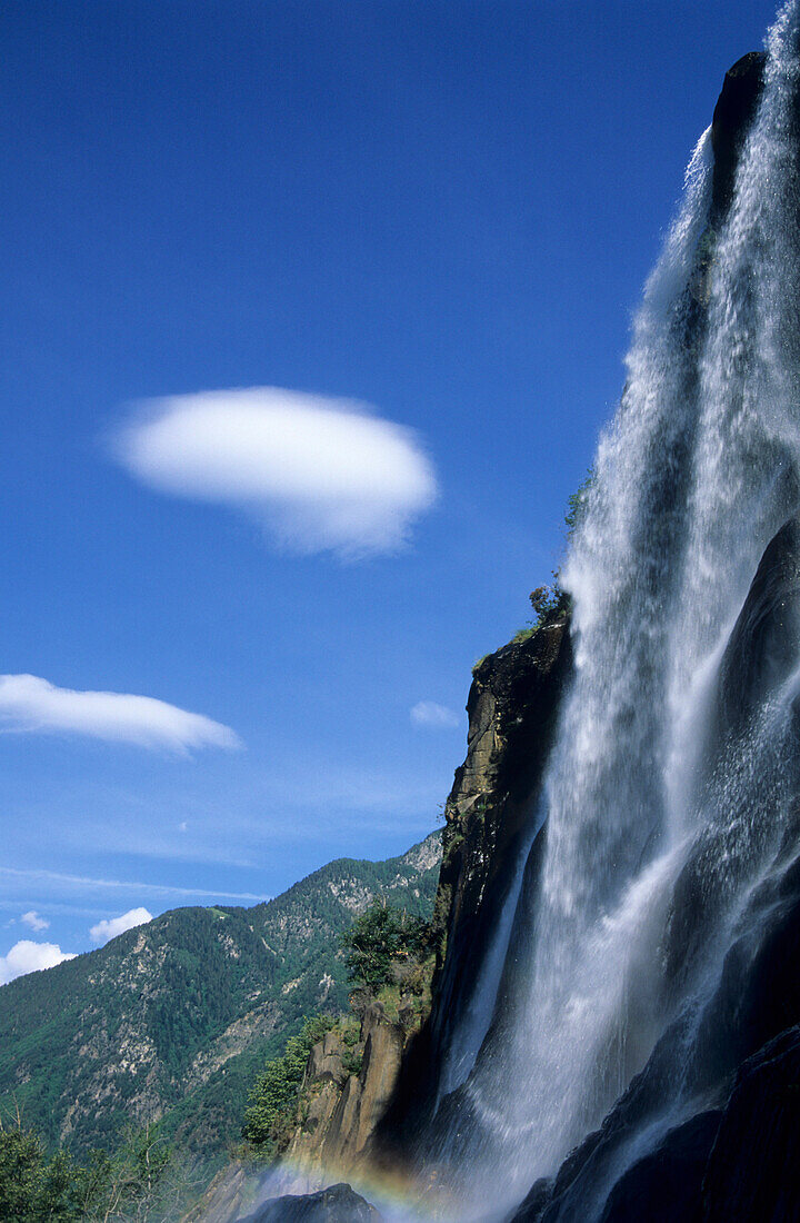 cascade of Acquafraggia, Borgonuovo, Valchiavenna, Bergell, Italy