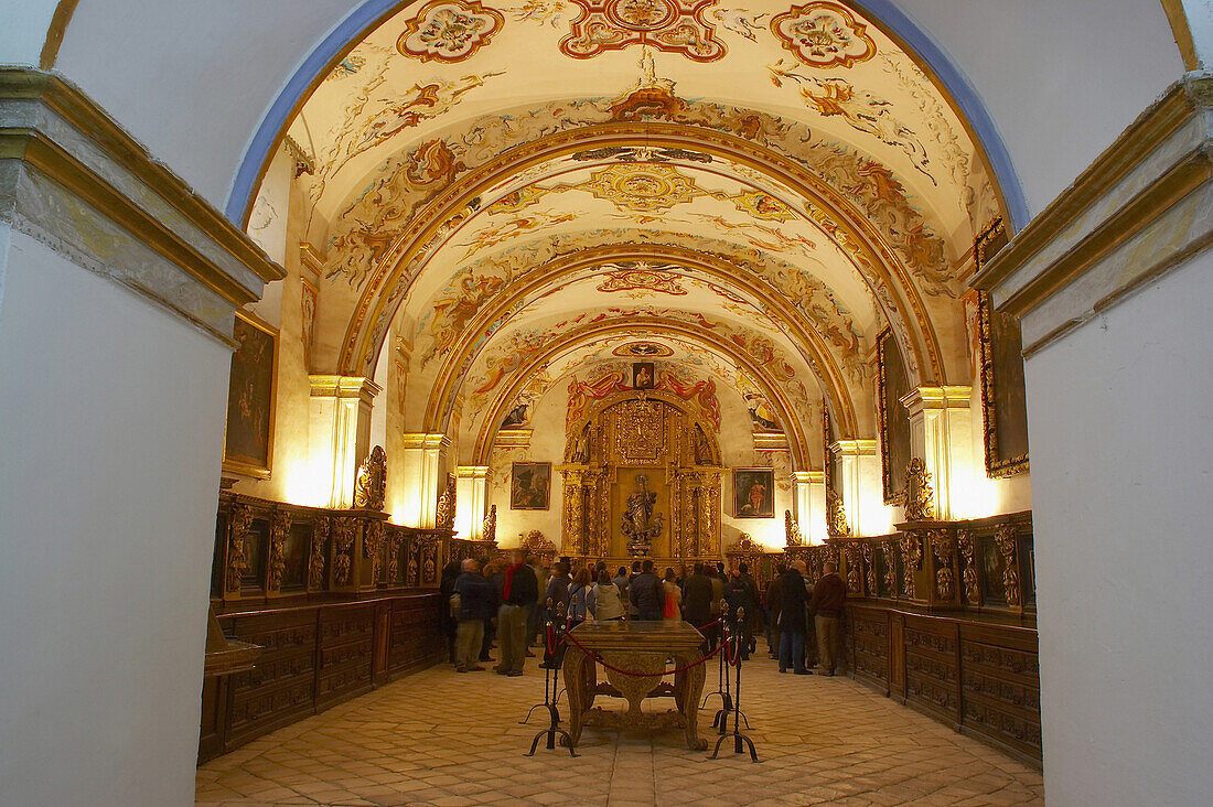 Innenansicht von der Sakristei in Kloster, Monasterio de Yuso, San Millan de la Cogolla, La Rioja, Spanien
