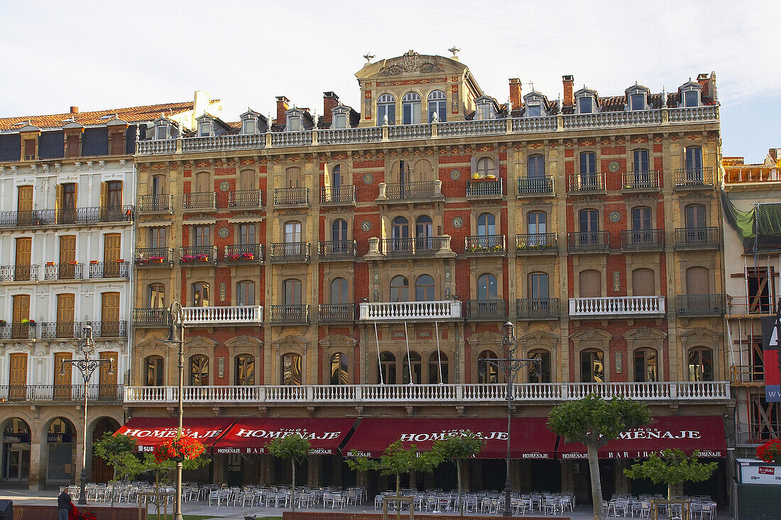 Cafe Iruna, Ernest Hemingways favourite cafe, Plaza del Castillo, Pamplona, Navarra, Spain