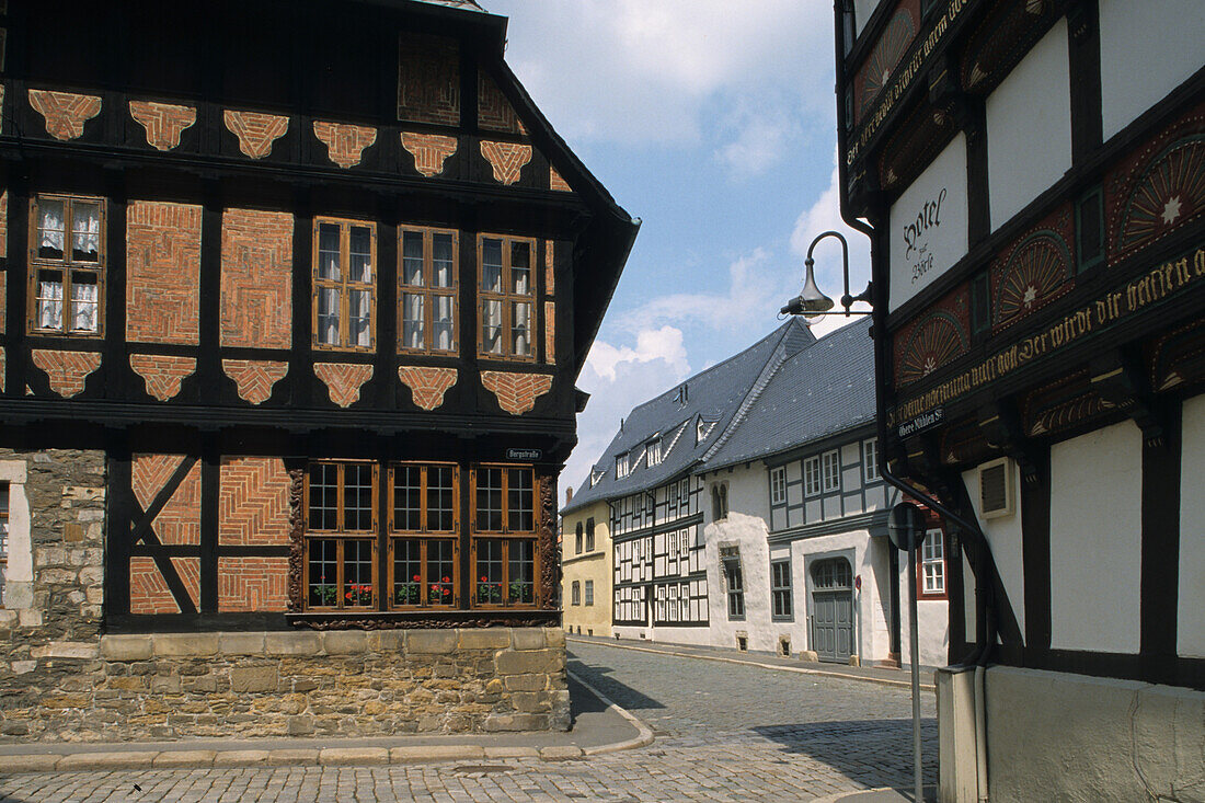 Siemenshaus in Goslar, Goslar, Altstadt, Siemenshaus, Fachwerk, Schieferdach, Niedersachsen, Harz