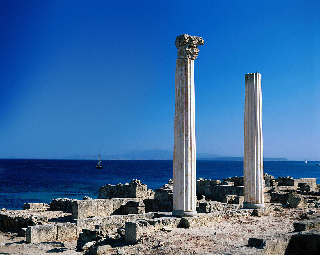 Ruins of the Punic city of Tharros. Sardinia. Italy