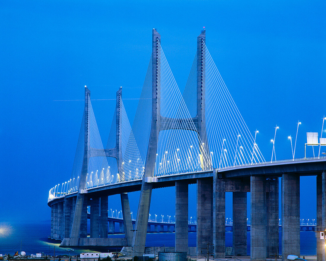 Vasco da Gama Bridge. Lisbon. Portugal