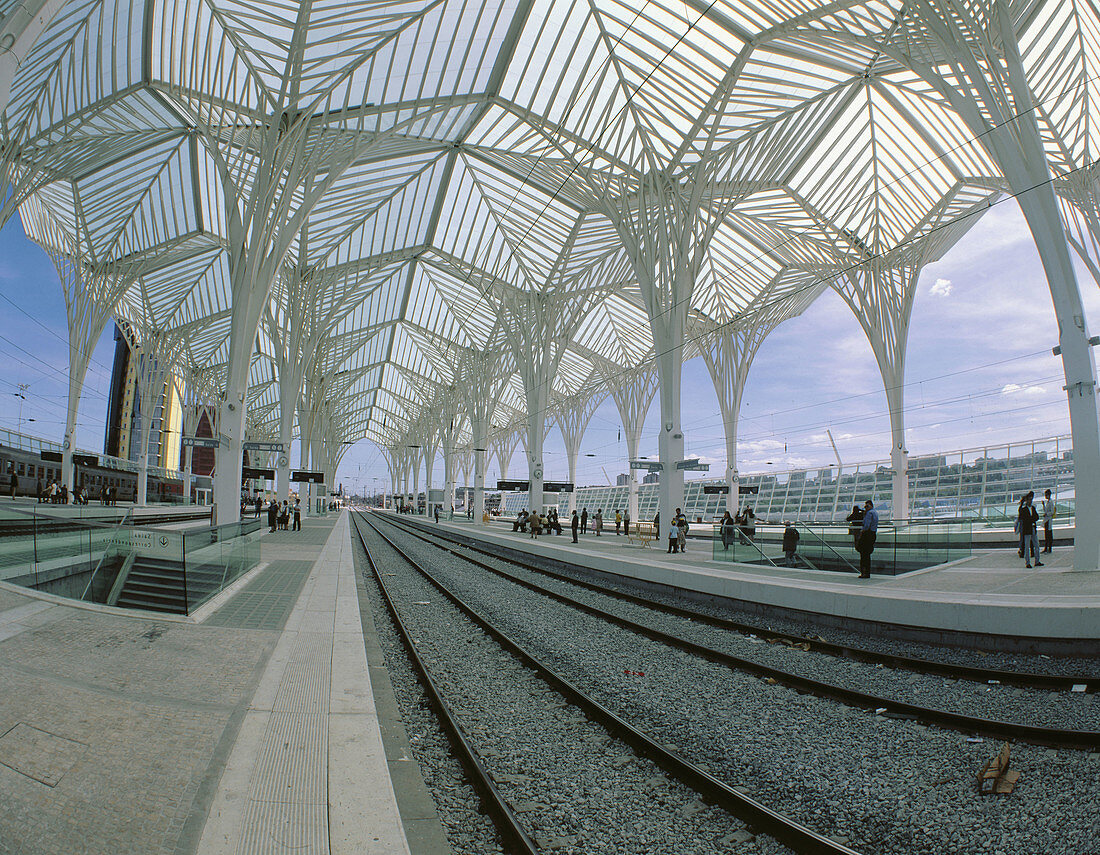 Train and bus station, by S. Calatrava. Lisbon. Portugal