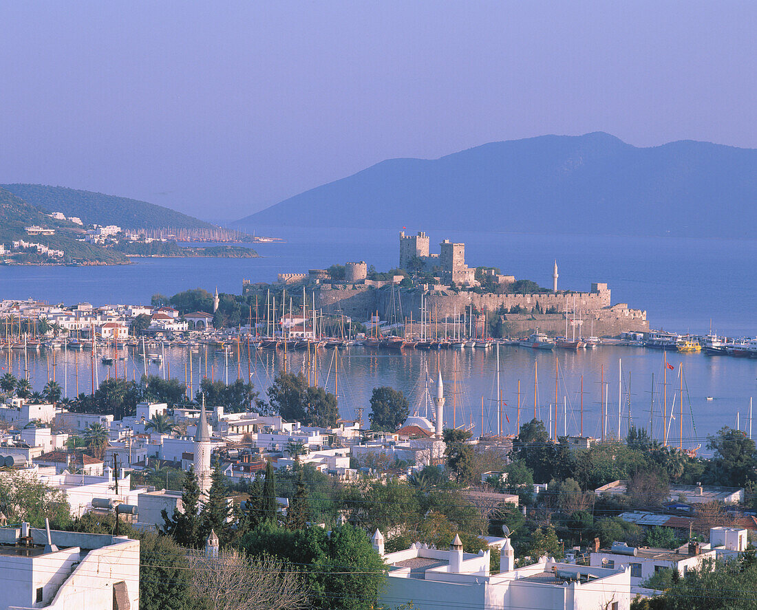 Bodrum, castle and harbour. Turkey