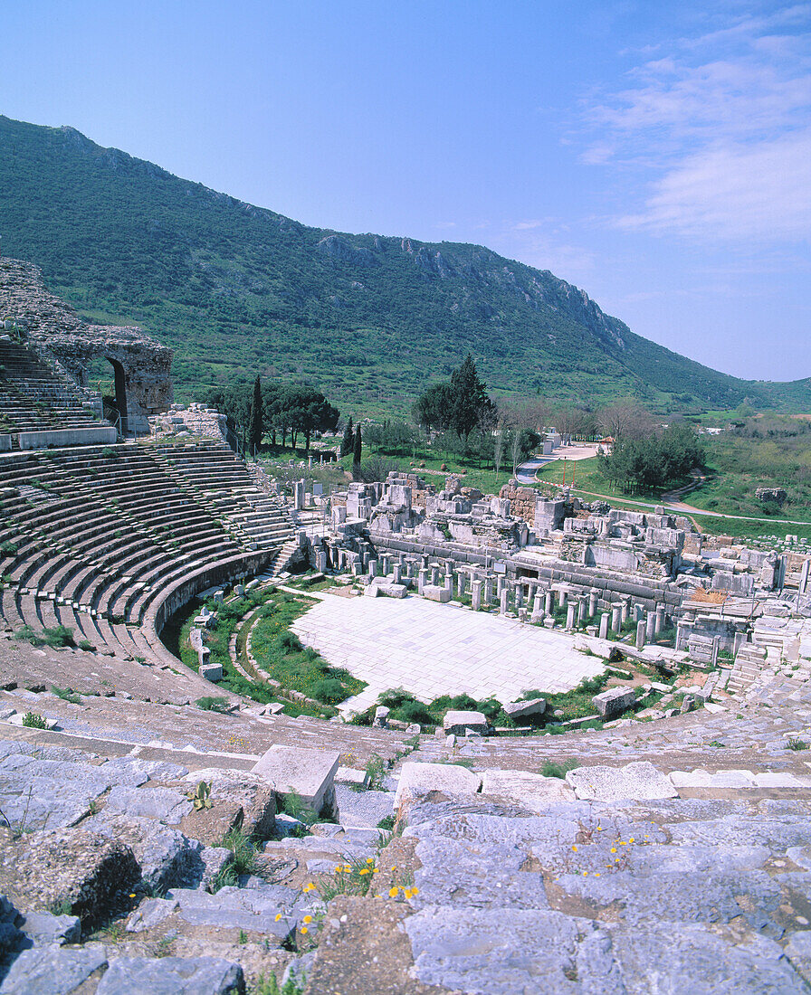 Great Theater, ruins of Ephesus. Turkey