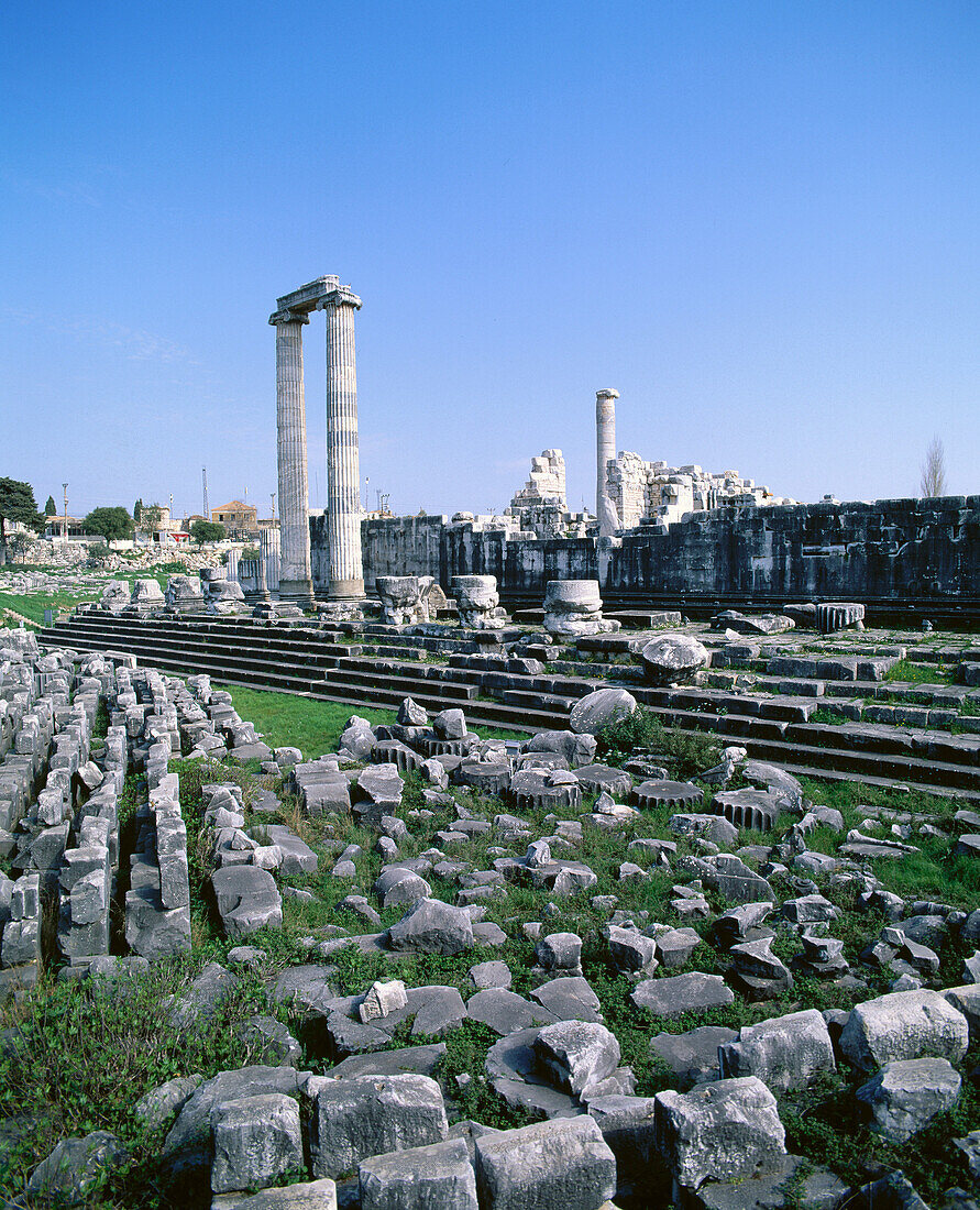 Temple of Apollo, ruins of the old Greek sanctuary of Didyma. Turkey