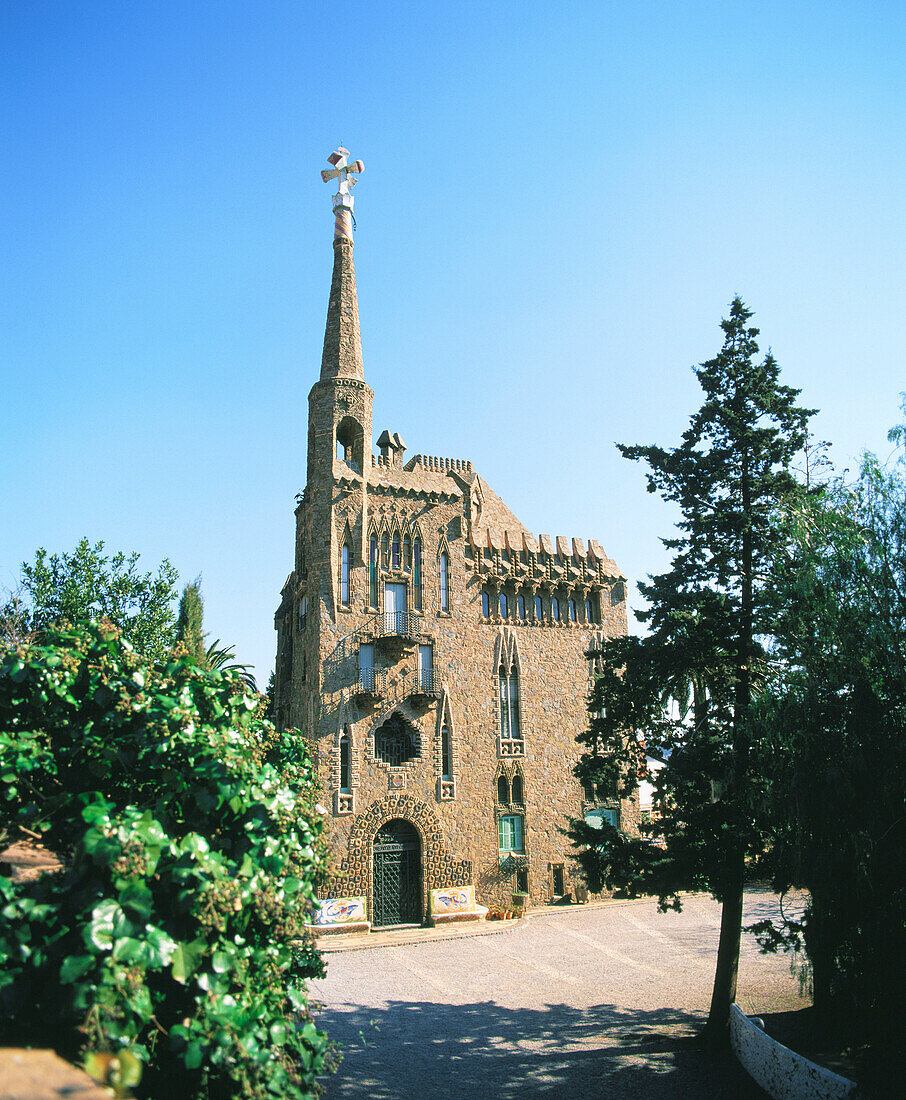 Bellesguard House, by Gaudi. Barcelona. Spain