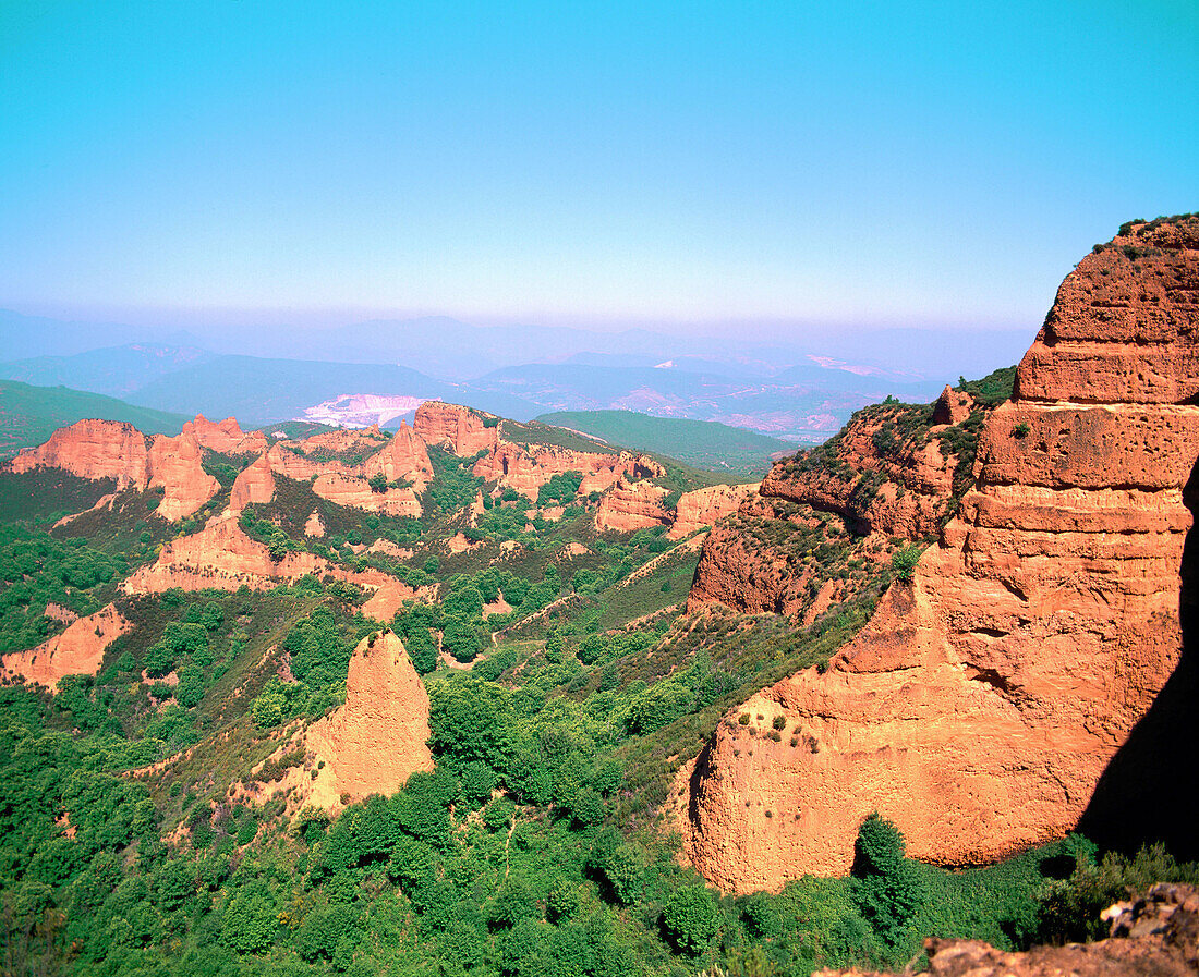 Las Médulas, ancient roman gold mining site. León province. Spain