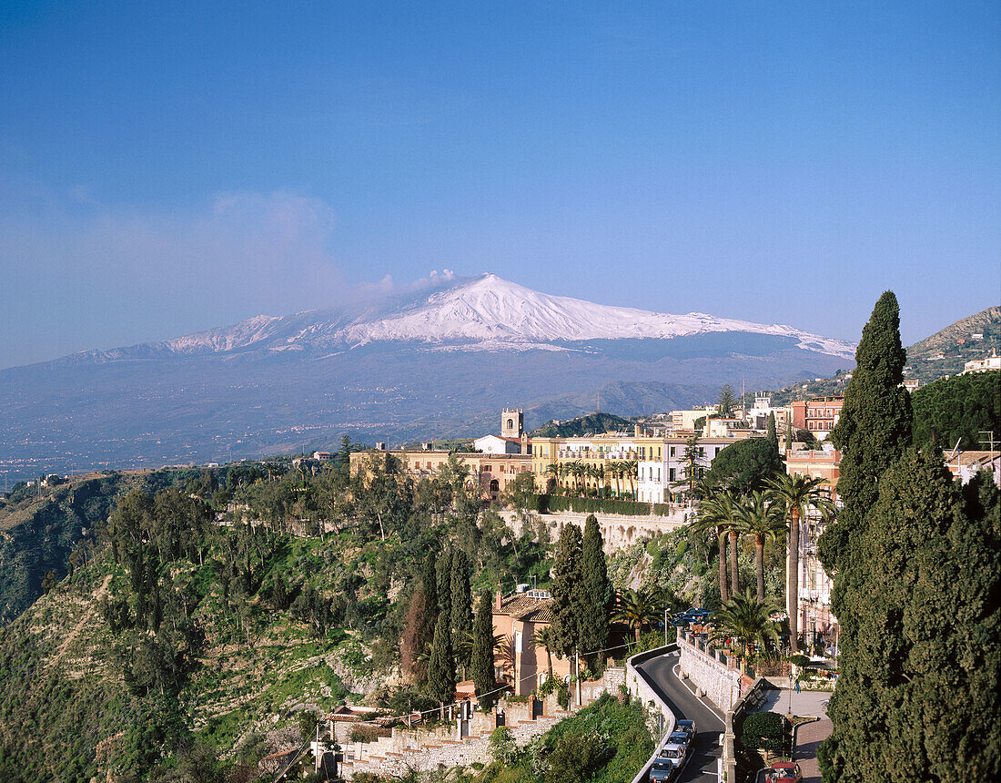 Etna Volcano. Taormina. Sicily. Italy