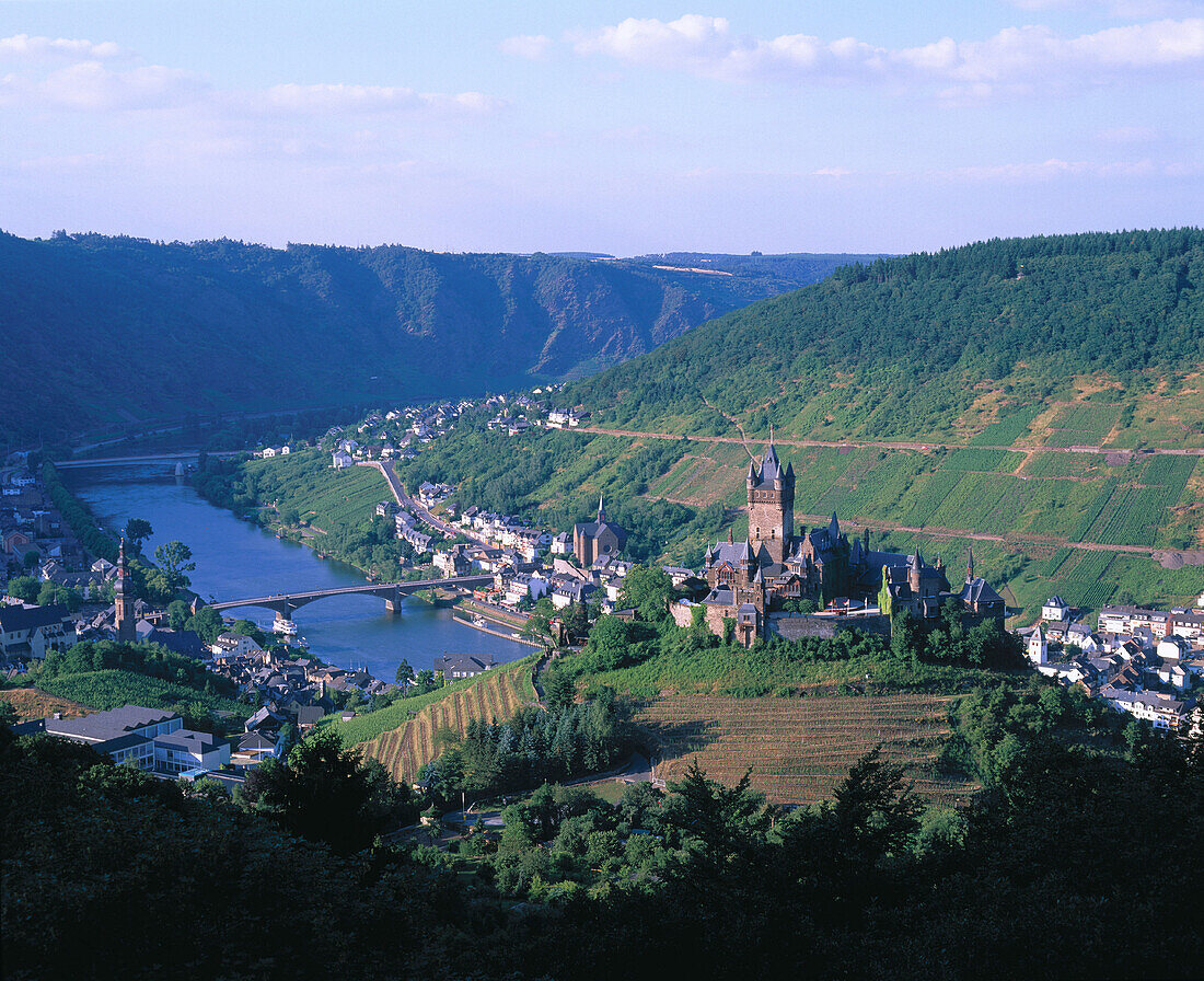 Reichsburg Castle. Mosel valley. Cochem. Germany