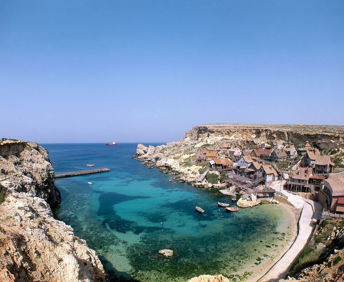 Popeye Village. Anchor Bay. Malta