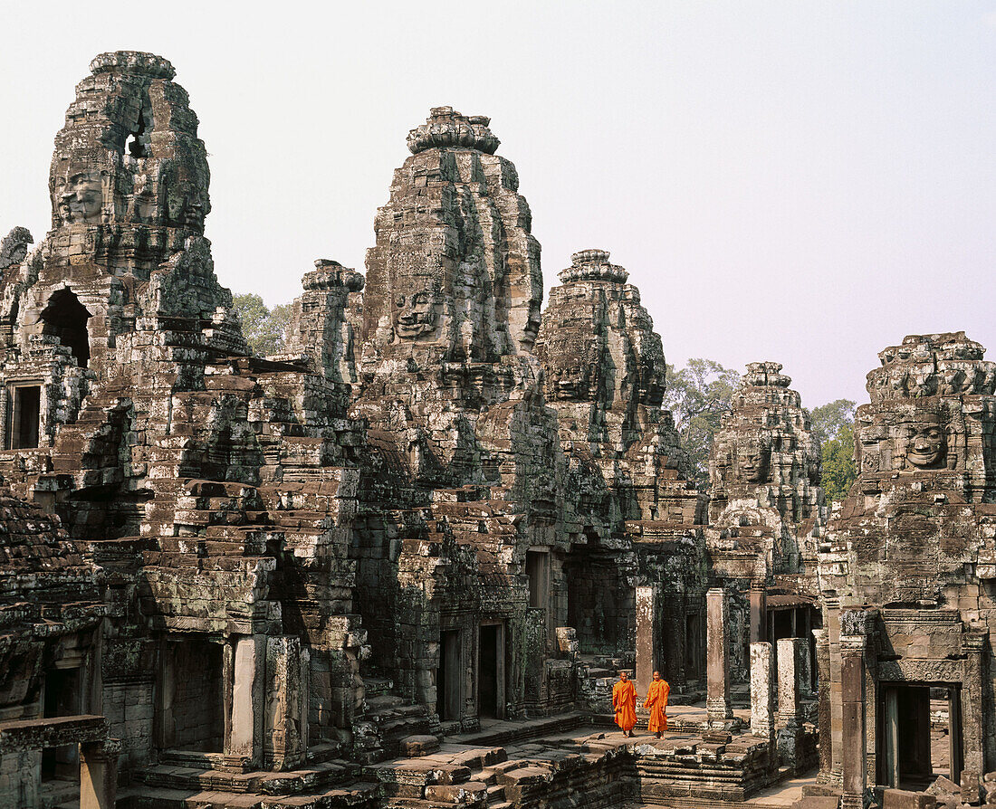 Temple of Bayon, complex of Angkor Thom. Angkor. Cambodia